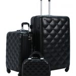 طقم شنط حجاج جلد مبطن فخم – تصميم ماسي بعجلات